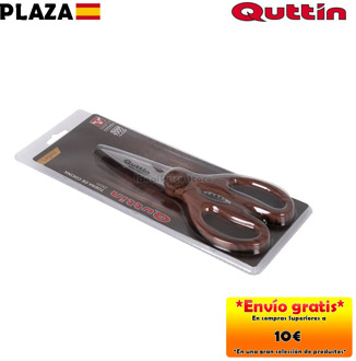 QUTTIN®Stainless steel multipurpose scissors for meat, fish, chicken, vegetables 21 cm, very resistant, ergonomic handle