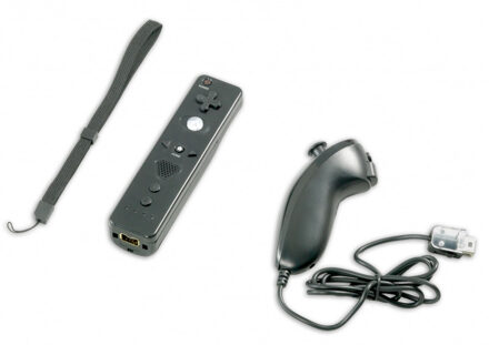 Qware Remote + Nunchuk Bundel (Black) Wii