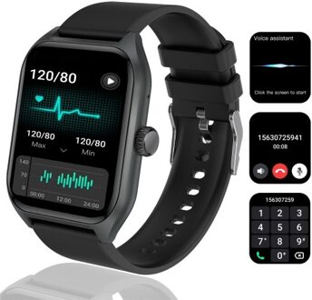 QX5 1.96inch 240x282px Full-screen Touch Smart Watch Health Monitoring Sleep Monitor Watch