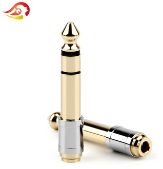 QYFANG 6.35mm 1/4" Male To 3.5mm 1/8" Female 6.35 to 3.5 Jack Headphone Audio Adapter Microphone Connector Converter Stereo Plug