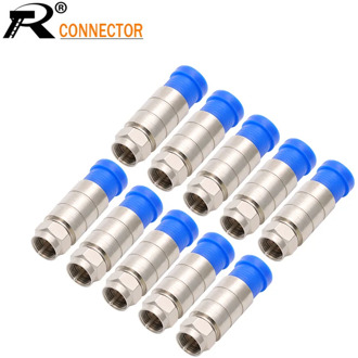 R Connector HIGH QUALITY CORD COMPRESSION BAGS, WATERPROOF CONNECTOR RG6FF-TYPR PLUG, RF COAXIAL RG6 RG59 RG11 COAX ADAPTER