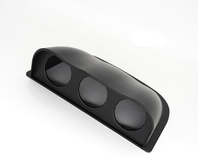 R-EP Auto 52Mm Gauge Houder Pod Universele 3 Dash Dome Kap Mount Plastic Enkele XH-6188 Zwart Gebogen Carbon Curved koolstof