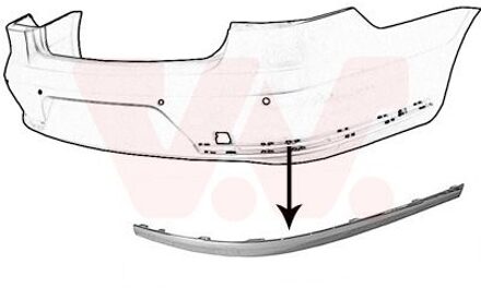 R.sierlijst Achterbumper