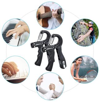 R-Vorm Verstelbare Hand Grip Sport Sterkte Telbare Oefening Strengthener Grijper Lente Vingerknelbeveiliging Carpaal Expander