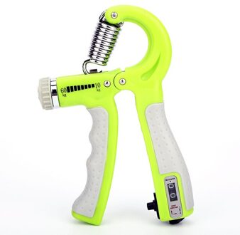R-Vorm Verstelbare Telbare Handgreep Oefening Strengthener Wrist Gripper Apparatuur Lente Vingerknelbeveiliging Carpaal Expander groen