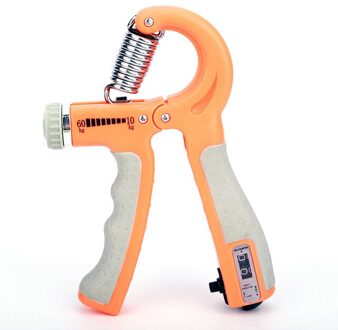 R-Vorm Verstelbare Telbare Handgreep Oefening Strengthener Wrist Gripper Apparatuur Lente Vingerknelbeveiliging Carpaal Expander Oranje