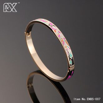 R & X Bijoux Femme Fijne Regalos Detalles Boda Vrouwen Sieraden Rvs Bangle Armband Enamel Bangles Esmaltes