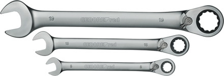 R07205012 12-delige Ring-/steekratelsleutelset - 8-19mm