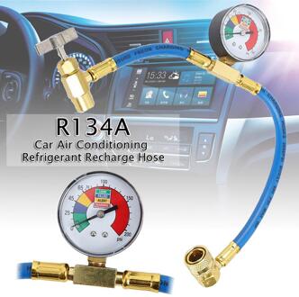 R134A Auto Airconditioning Koelmiddel Recharge Hose Recharge Meten Slang Gas Gauge Automotive Levert