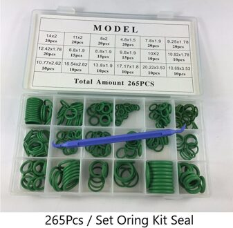 R134a R12 Hnbr Rubber O-Ring Seal Kit Assortiment Set Automotive A/C Airconditioning groen
