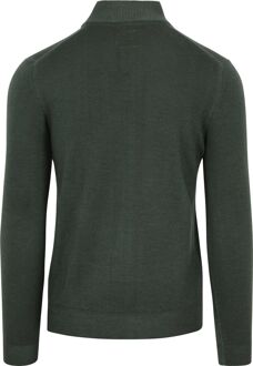 R2 Half Zip Trui Merino Wol Donkergroen - M,S,XL,XXL