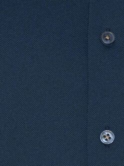 R2 Japanese Knitted Overhemd Korte Mouwen Navy Blauw - 3XL