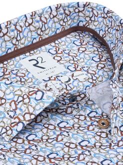 R2 Knitted Overhemd Carabiner Multicolour - 39,40,41,42,43