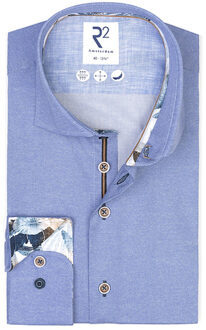 R2 overhemd 124-wsp-045 Blauw - 40 (M)