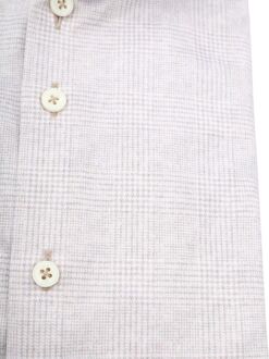 R2 Overhemd Glenchek Travel Beige - 38,39,40,41,42,43,44,45,46