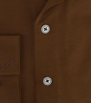 R2 Overhemd Knitted Bruin - 38,46