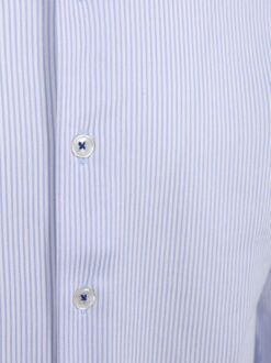 R2 Overhemd Knitted Stripes Blauw Lichtblauw - 38,40,41,42,43,44,45,46