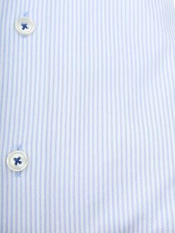 R2 Overhemd Knitted Stripes Lichtblauw