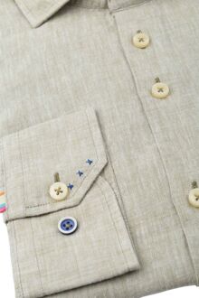 R2 Overhemd Linnen Blend Lichtgroen - 3XL,XXL