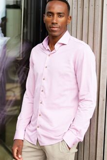 R2 Overhemd Linnen Blend Roze - 37,41,43