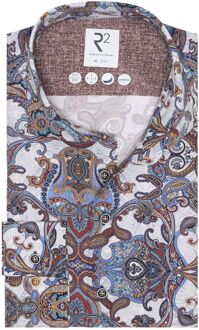 R2 Overhemd Lyocell Paisley Multicolour - 39