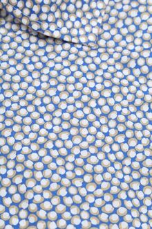 R2 Overhemd Print Koffiekopjes Blauw - 37