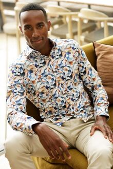 R2 Overhemd Print Multicolor Multicolour - 38,39,40,43