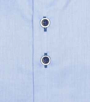 R2 Overhemd Twill Blauw Lichtblauw - 36,37,38,39,40,41,42,43,44,45,46,47,48