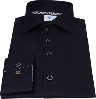 R2 Overhemd Twill Donkerblauw - 46