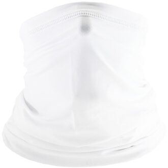 # R25 Unisex Bandana Neck Gaiter Buis Hoofddeksels Motorfiets Gezicht Sjaal Motorfiets Bivakmuts Outdoor Klimmen Wandelen Ski Vissen wit