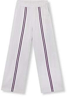 R2602157892 ladies woven high waist relaxed pants tyra Grijs - S