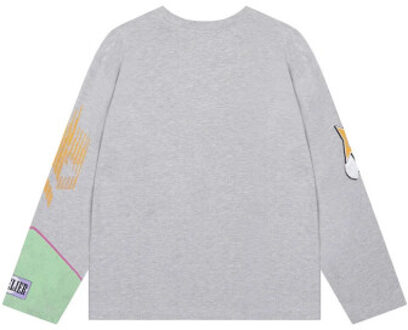 R2602813922 ladies knitted oversized longsleeve winnie - maat S Grijs