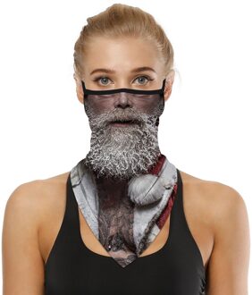 # R30 1Pc Kerst Gezicht Cover Wandelen Sjaals Fietsen Hoofddeksels Naadloze Oorhaak Sport Sjaal Neck Tube Gezicht Rijden sjaals
