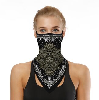 # R30 Outdoor Print Naadloze Gezicht Sjaal Oor Gezicht Cover Sport Sjaal Neck Tube Gezicht Cover Streetwear Rijden Wandelen Sjaals F