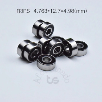 R3RS 4.763*12.7*4.98(mm) 10pieces free shipping ABEC-5 bearings metal Sealed Miniature Bearing 3/16 x 1/2 x 0.196" inch