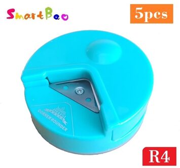 R4 Hoek Punch Voor Foto, Kaart, Papier; 4Mm Hoeksnijder Rounder Papier Punch; Willekeurige Kleur Five stk