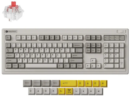 R6 Retro red toetsenbord