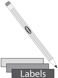 raaco Etiketten v. bakje 2-80 3-160 16x10125 - 107839 107839