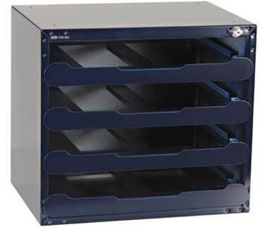 raaco Safe Box voor 4 x Carry-Lite 55 leeg 139328 Blauw