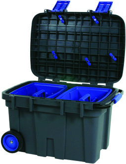 raaco transportkoffer Toolchest 75 met 2 wielen 715706 Zwart