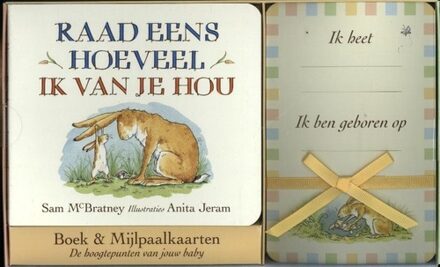 Raad eens hoeveel ik van je hou Boek & Mijlpaalkaarten - Boek Sam McBratney (9047710053)