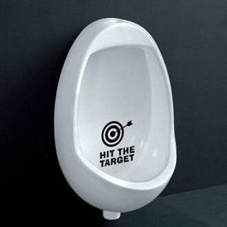 Raakte Het Doel Waterdichte Wc Badkamer Sticker Grappige Cartoon Decals Poster Voor Winkel Office Home Cafe Hotel