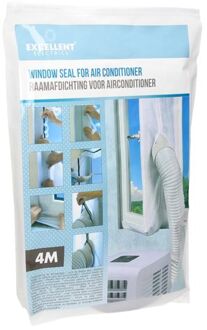 Raamafdichting voor mobiele airconditioners 400x39x0,05 cm Wit Polyester