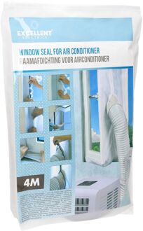 Raamafdichting voor mobiele airconditioners 400x39x0,05 cm Wit Polyester