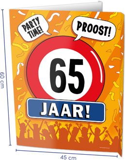 Raambord 65 jaar 60cm