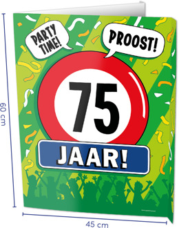 Raambord 75 jaar 60cm