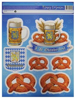 Raamstickers Oktoberfest (7st) Multikleur - Print