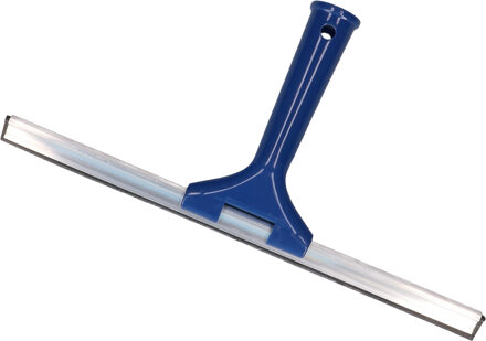 Raamwisser/raamtrekker - kunststof handvat - blauw - 35 cm breed