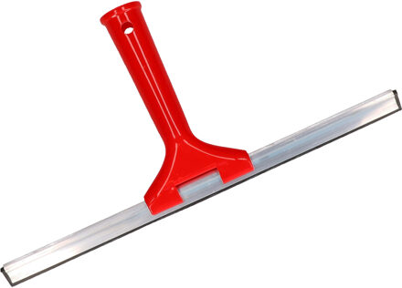 Raamwisser/raamtrekker - kunststof handvat - rood - 30 cm breed