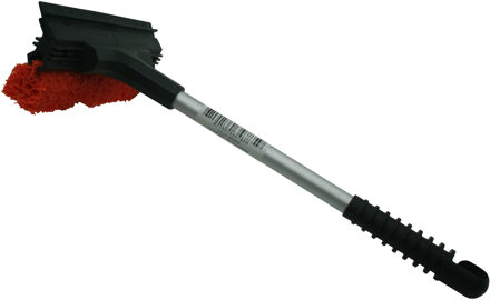 raamwisser - zwart/rood - rubber met spons - 36 cm - ramen lappen - ramenwisser